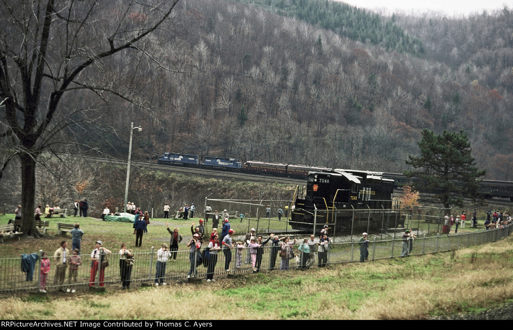 Excursion Train At Horseshoe Curve, 1987